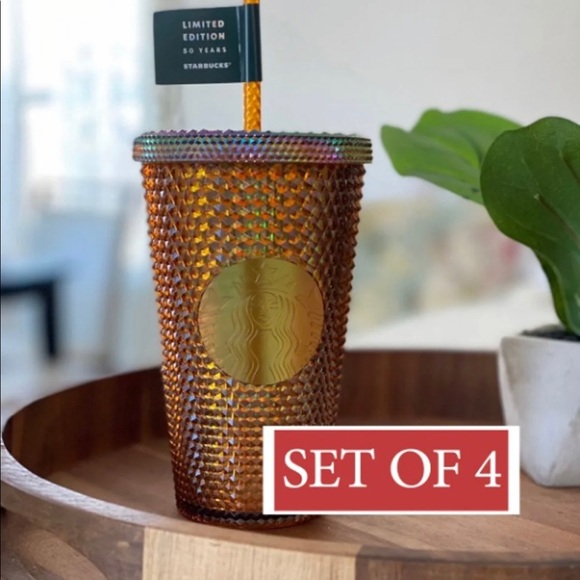 Starbucks Gold Studded Grande Cup 4 Pcs